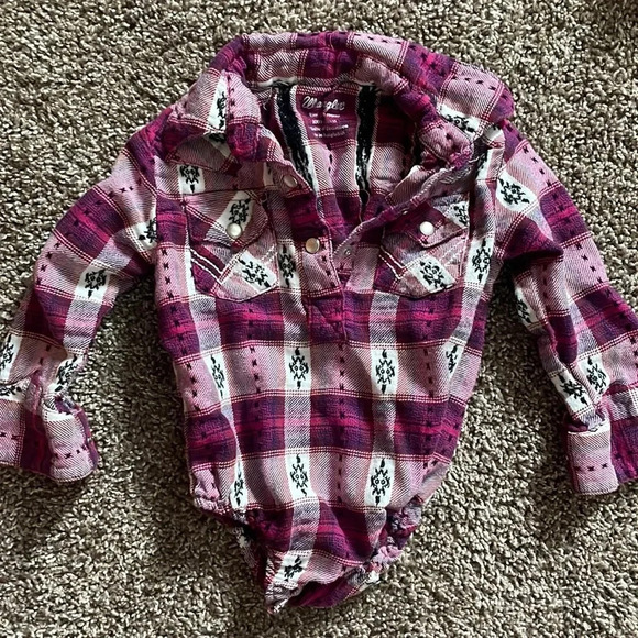 Wrangler Pearl Snap‎ 6-9 - Picture 1 of 3